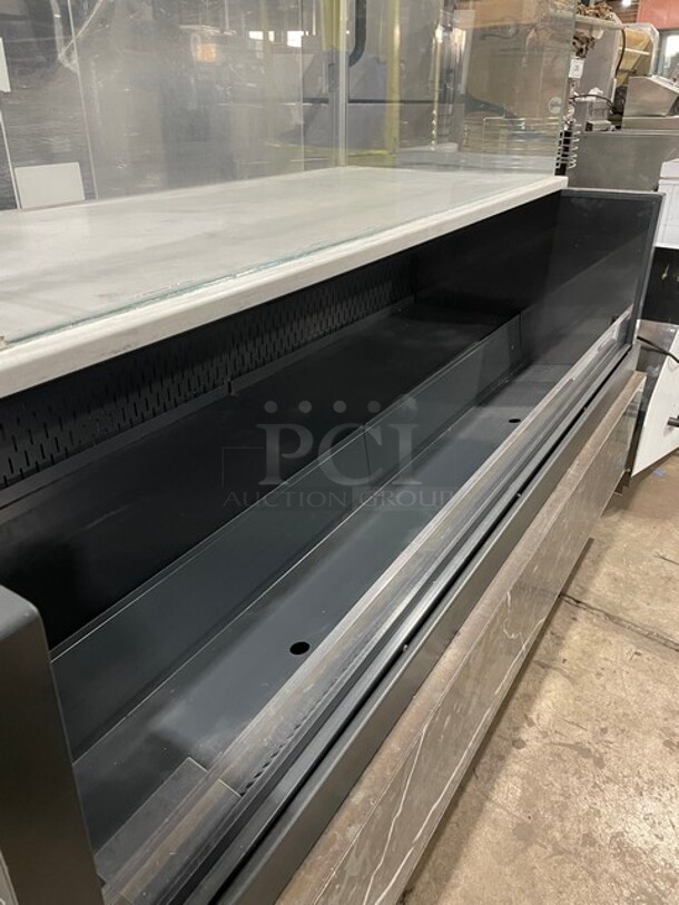 NICE! Structural Concepts Starbucks Style Refrigerated Open Grab-N-Go Display Case! With Glass Enclosed Merchandiser Showcase On Top! On Legs! 220V 1 Phase! Model: SBZ6652DR! - Image 8 of 9