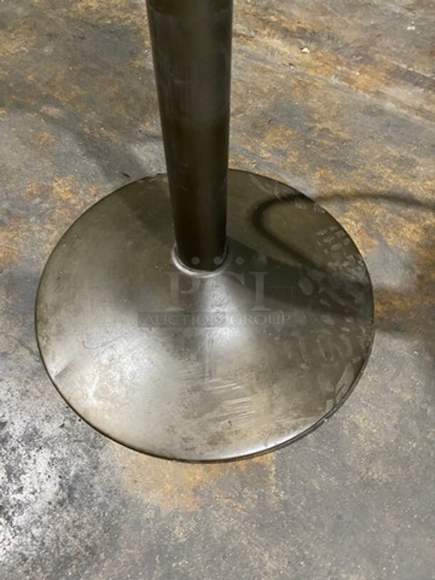 Wooden Round Bar Height Stools! With Footrest! 5x Your Bid! - Image 4 of 5