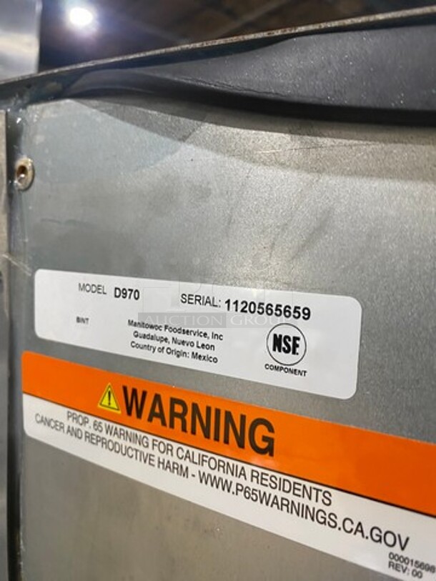 DON'T LOSE OUT! Hoshizaki KML-250MAH Stainless Steel Commercial Ice Head on Hoshizaki D970. Commercial Ice Bin. 115-120 Volts, 1 Phase.
 - Image 6 of 8