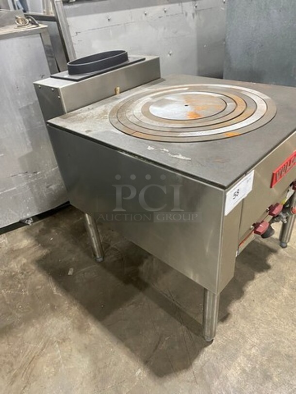 WOW! BRAND NEW! NEVER USED! Vulcan Commercial Natural Gas Powered 5 Ring Jet Burner Stock Pot! All Stainless Steel! On Legs! Model: SPR10005 SN: 481079555RS - Image 2 of 10