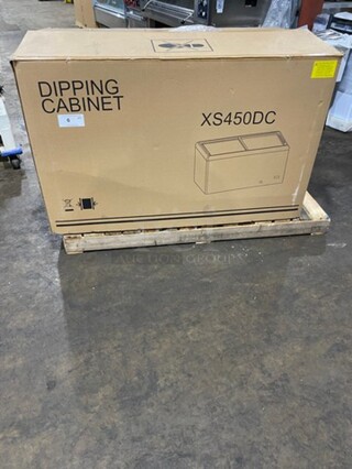 SCRATCH-N-DENT! Nordon PKE Commercial Reach Down Ice Cream Dipping Cabinet/ Chest Freezer! Model: XS366YBL 110V