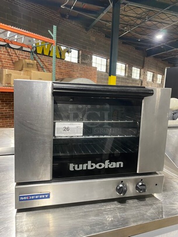 Turbofan Moffat Commercial Countertop Electric Powered Convection Oven! With View Through Door! Metal Oven Racks! All Stainless Steel! - Image 1 of 8
