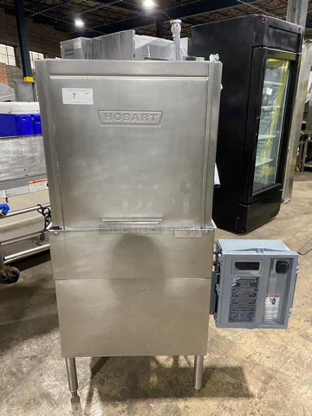 Hobart Commercial Pass-Through Heavy-Duty Dishwasher! All Stainless Steel! On Legs!