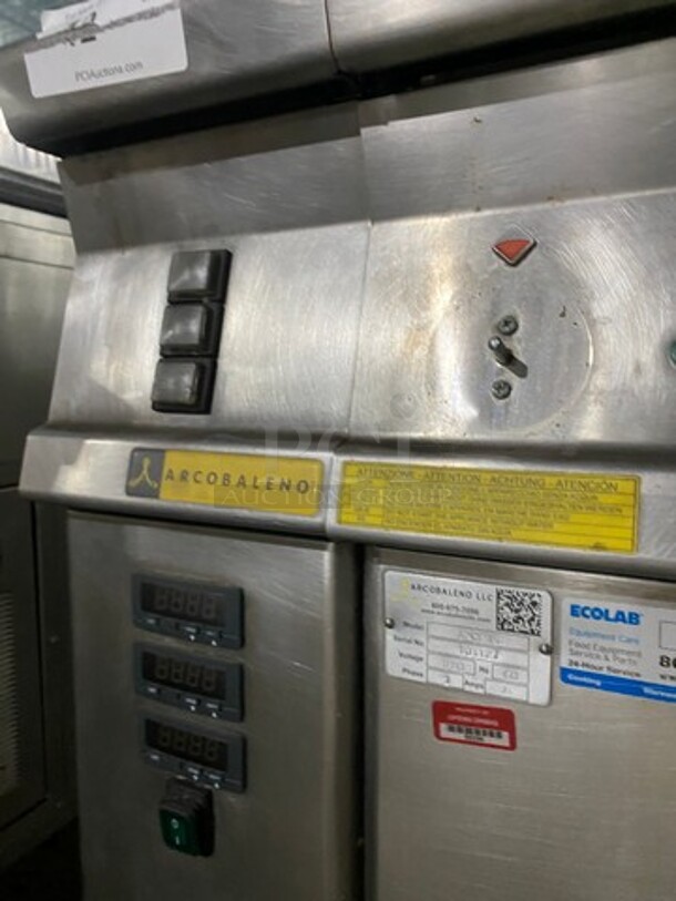 Arcobaleno Commercial Electric Powered Pasta Cooker! With Metal Baskets! Stainless Steel! On Casters! Model: APCE35 SN: 101127 220V 60HZ 3 Phase - Image 9 of 11