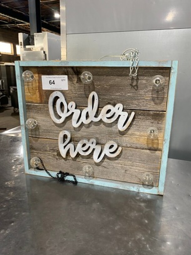 Wooden Frame Light Up 