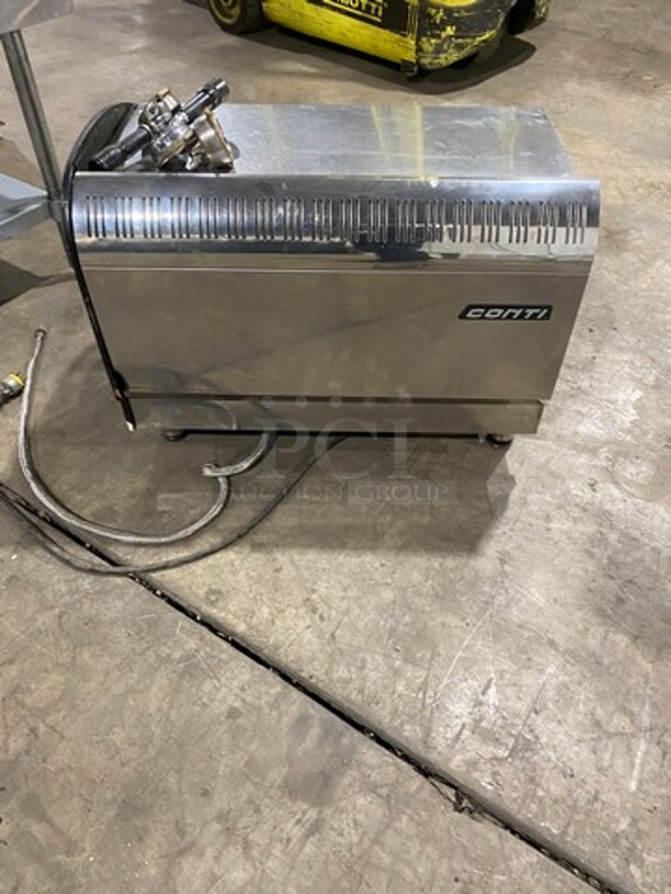 NICE! Conti Xeos Commercial Countertop 2 Group Espresso Machine! All Stainless Steel! On Small Legs! - Image 3 of 10