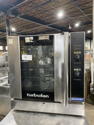 TURBOFAN MOFFAT Commercial Countertop Natural Gas Oven W/ View Through Door! Metal Oven Racks! Model G32! All Stainless Steel!