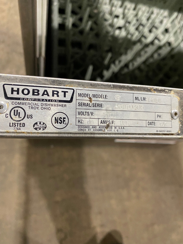 Hobart New Body Style Under The Counter Dishwasher! With Pegged Dish Crate! All Stainless Steel! Model: LXEC SN: 231170305 120V 60HZ 1 Phase - Image 7 of 9