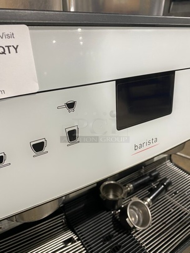 WOW! LATE MODEL! Dunkin Donuts Edition! Schaerer Commercial Countertop 2 Group Espresso Machine! With Steam Lines! Stainless Steel! On Small Legs! - Image 7 of 12