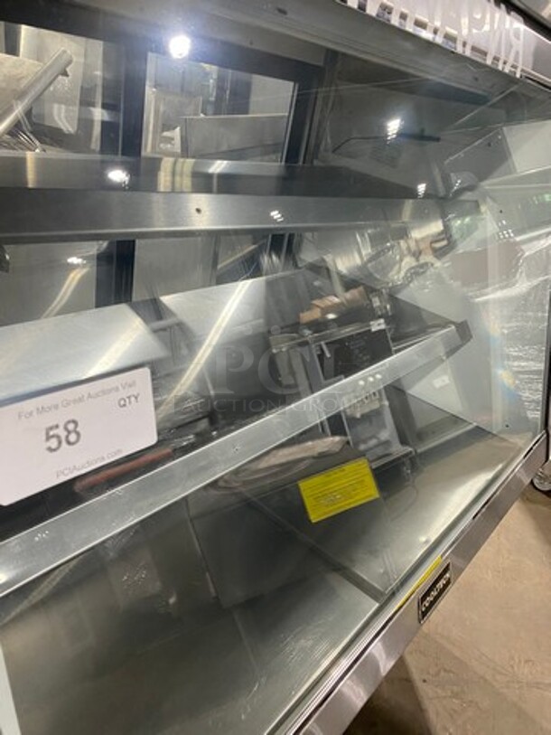 2011 Cool Tech Commercial Refrigerated Deli Display Case Merchandiser! With Slanted Front Glass! With Sliding Rear Access Glass Doors! All Stainless Steel! Model: CMPH48SD SN: 113342 120V - Image 5 of 11
