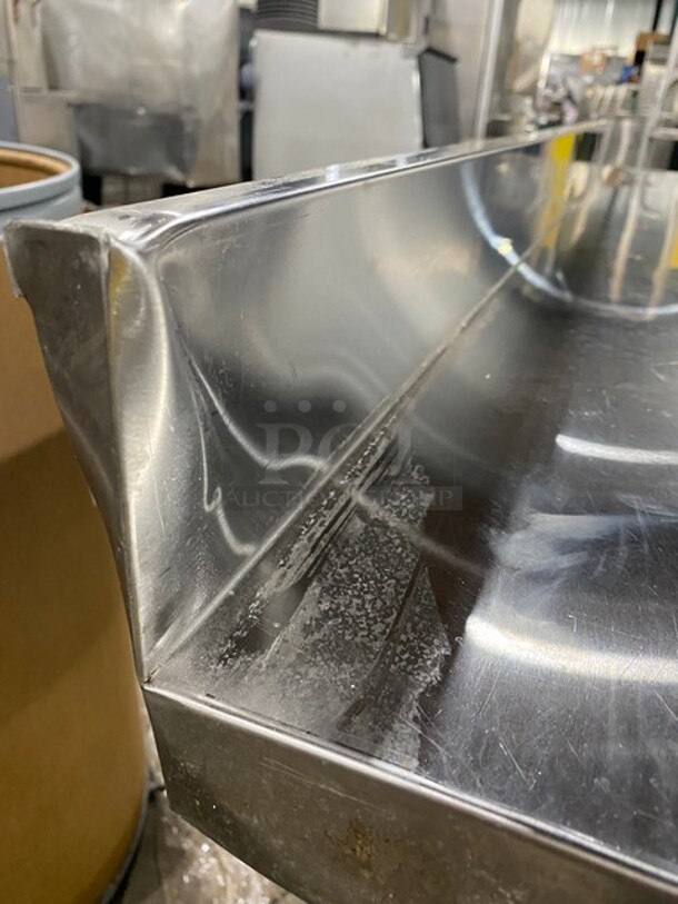 Stainless Steel Worktable! With Backsplash And Undershelf! - Image 5 of 6