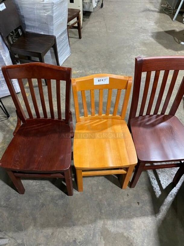 Brand New! Assorted Full Solid Wood Dining Chair! 3 X Your Bid! - Image 5 of 7