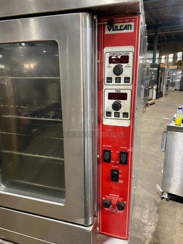 Vulcan Commercial Electric Powered Double Deck Convection Oven! With View Through Door! Metal Oven Racks! All Stainless Steel! On Casters! 2x Your Bid Makes One Unit! - Image 7 of 9