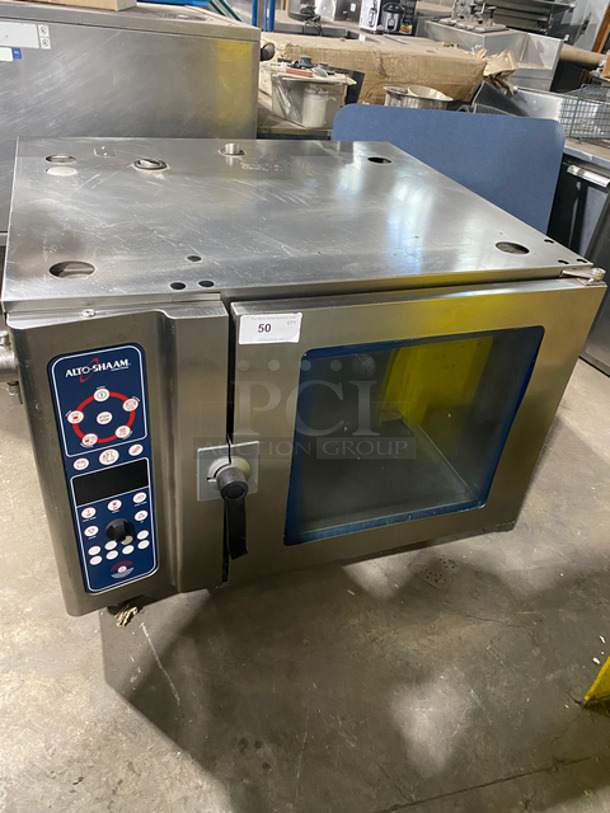 Alto Shaam Commercial Combitherm Convection Oven! All Stainless Steel! On Legs! Model: 7.14ESI SN: 701637000 208/240V 60HZ 3 Phase