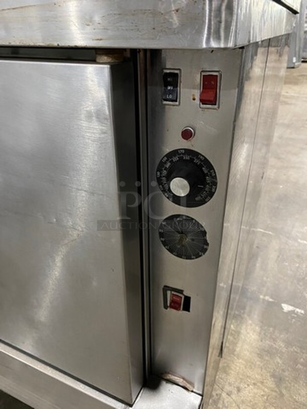 Blodgett Commercial Electric Powered Double Deck Convection Oven! With View Through And Solid Doors! Metal Oven Racks! All Stainless Steel! On Casters! 2x Your Bid Makes One Unit! - Image 8 of 9