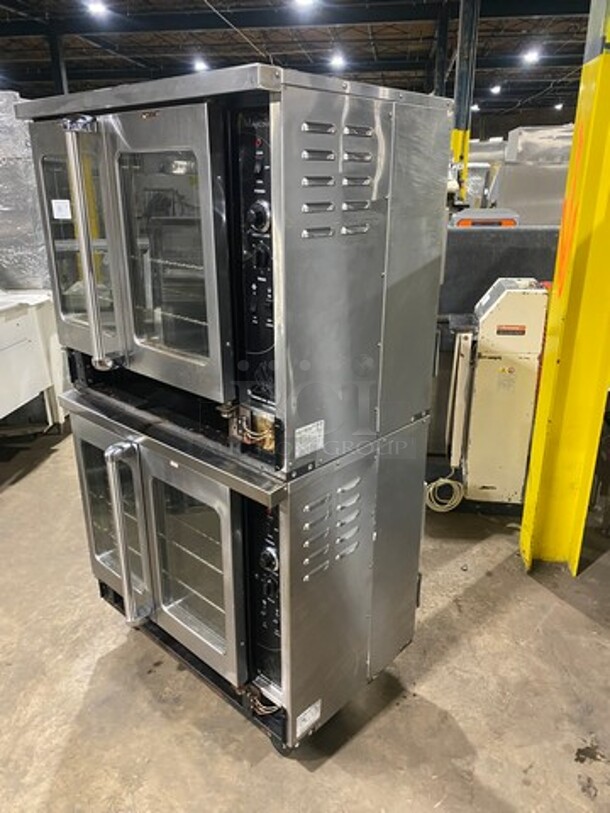 American Range Commercial Electric Powered Double Deck Convection Oven! Majestic Series! With View Through Doors! With Metal Oven Racks! All Stainless Steel! Model MSDE2GG Serial 150602049! 208V 1/3Phase! On Casters! 2 X Your Bid Makes One Unit! - Image 2 of 10