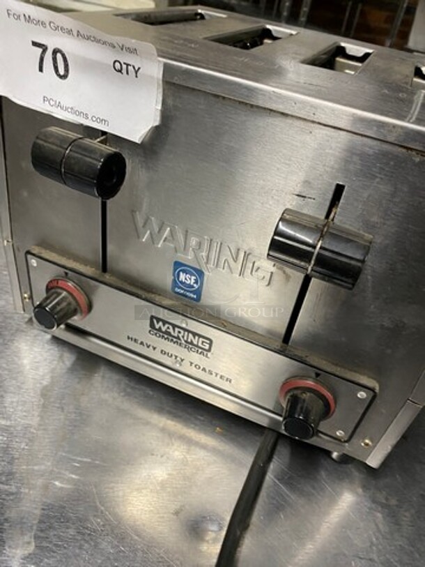 Waring Commercial Countertop Heavy Duty 4 Slot Toaster! Model: WCT805 240V - Image 7 of 8