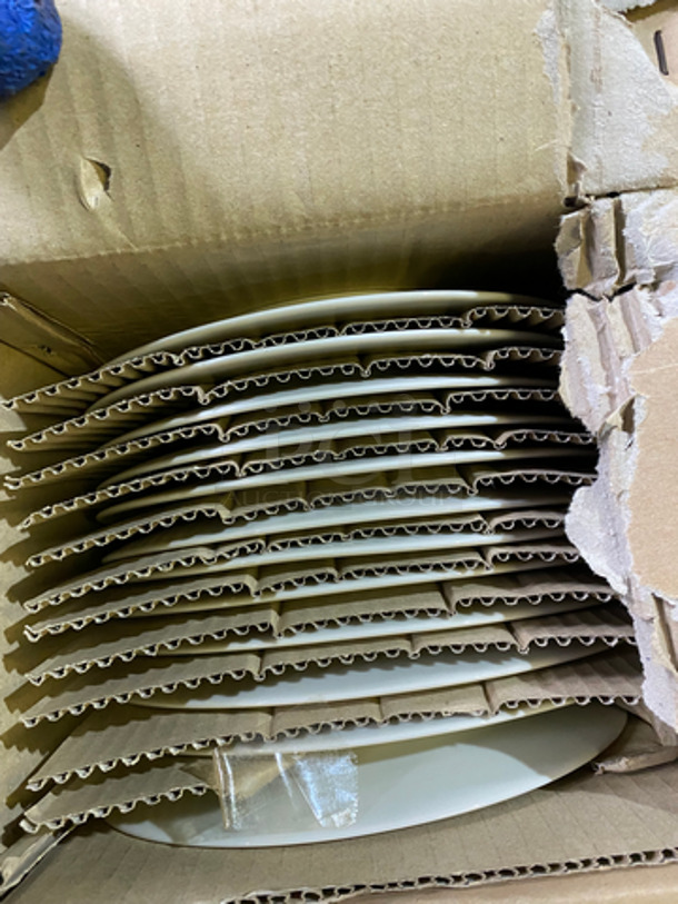 NEW! IN THE BOX! KV 7 1/2" Off White Ceramic Plates! - Image 6 of 11