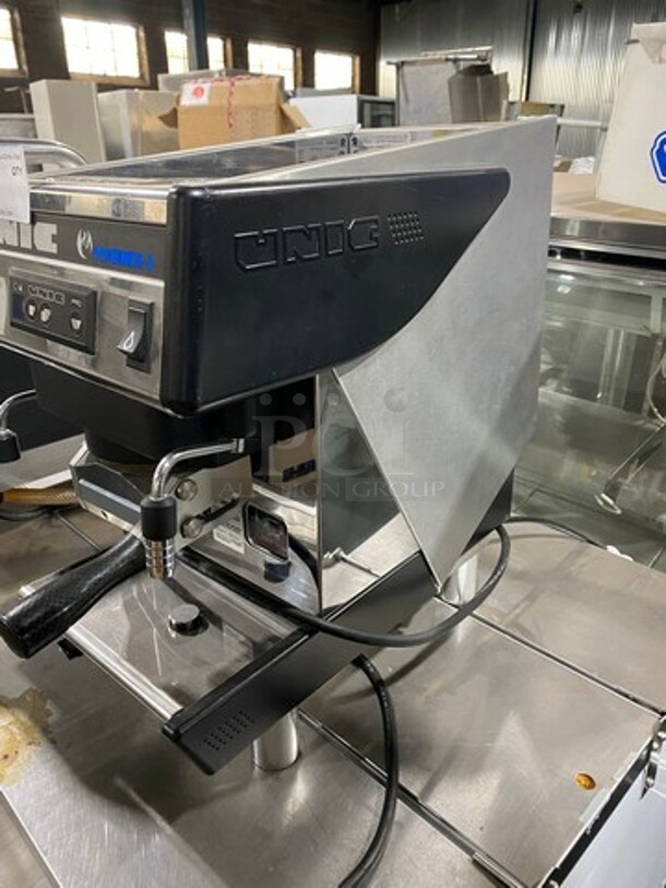 Unic Commercial Countertop Single Group Espresso Machine! Stainless Steel Body! On Legs! Model: PHOENIXI SN: 10450142 110V 60HZ 1 Phase - Image 2 of 8