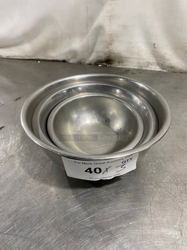 Assorted Size Mixing Bowls! 3x Your Bid!