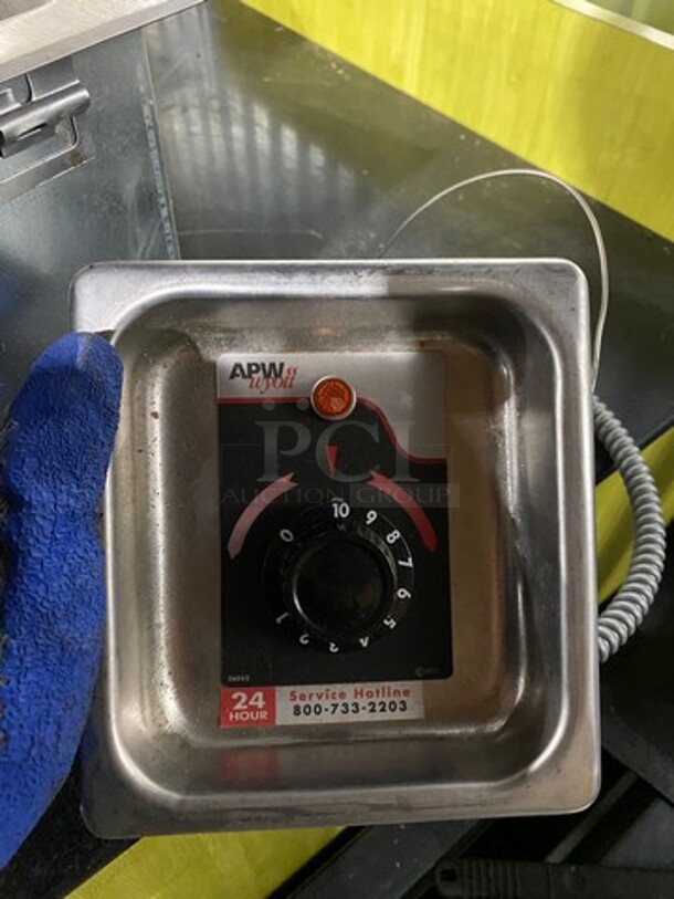 APW Wyott Commercial Drop IN Single Well Food Warmer! Solid Stainless Steel! Model: HFW23D SN: 0801D09183 120V 60HZ 1 Phase - Image 6 of 9