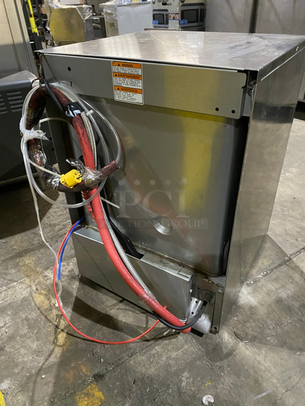 Hobart New Body Style Under The Counter Dishwasher! With Pegged Dish Crate! All Stainless Steel! Model: LXEC SN: 231174165 120V 60HZ 1 Phase - Image 3 of 9