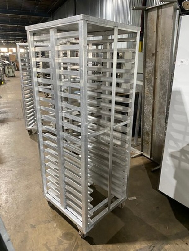 Metal Commercial Pan Transport Rack! On Casters! - Image 2 of 5