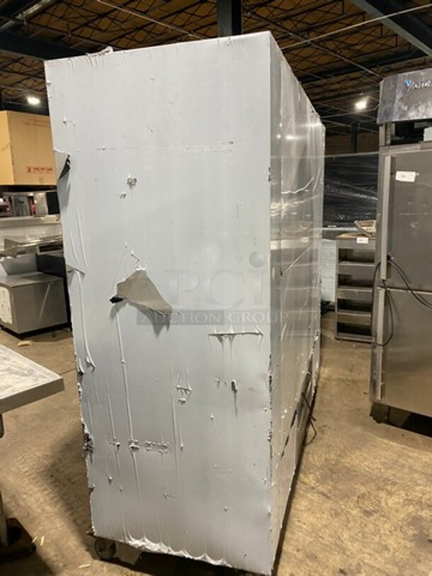 2015 Cool Tech Commercial 3 Door Reach In Cooler! All Stainless Steel! On Casters! Model: CMPH84RIF SN: W50415 120V 60HZ 1 Phase! Missing Interior Fan! - Image 4 of 12