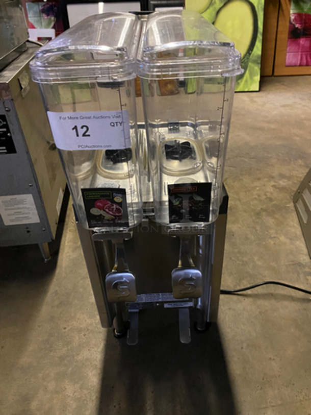 LATE MODEL! 2019 Crathco Commercial Countertop Dual Refrigerated Beverage Dispenser! Model: CS2E/1D16 SN: T457000 120V 60HZ
