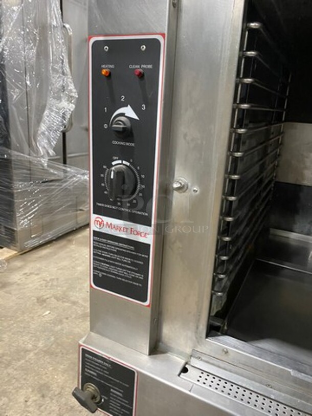 Sweet! 2014 Market Forge Commercial Natural Gas Powered Double Deck Convection  Steamer Cabinet! All Stainless Steel! On Legs! 2x Your Bid Makes One Unit! Model: SIRIUS II-6! - Image 8 of 12