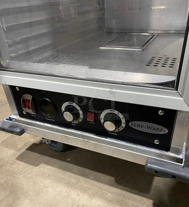 Servware Commercial Single Door Food Warmer/Proofer! On Commercial Casters! Working When Removed! MODEL SC1836HP 120V - Image 6 of 9