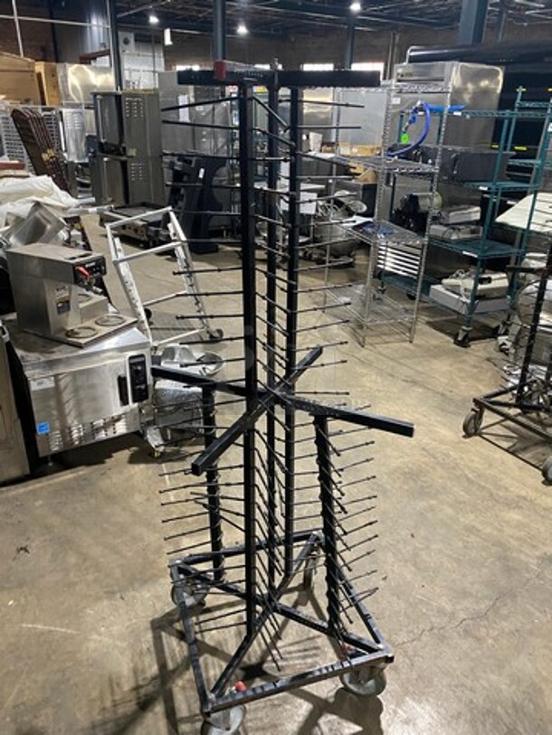 Jack Stack Black Metal Plate Racks! On Casters! - Image 4 of 4