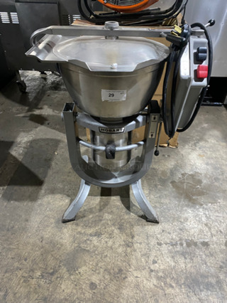 NICE! Hobart Commercial Vertical Cutter/Mixer/Mincer! All Stainless Steel! On Legs! Model: HCM450 SN: 311216113 200V 60HZ 3 Phase