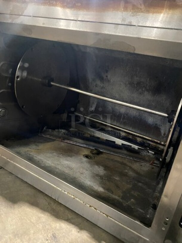 Hardt Commercial Natural Gas Powered Rotisserie Machine! With View Through Front Access Door! All Stainless Steel! Model: BLAZE SN: 1002B10329 - Image 6 of 9