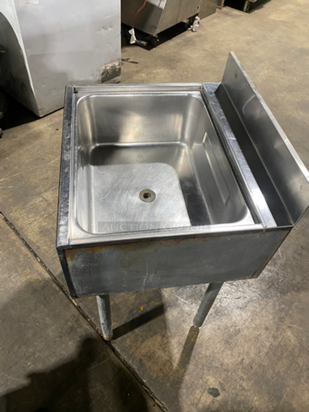 Supreme Metal Commercial Bar Ice Bin! With Backsplash! All Stainless Steel! On Legs! - Image 5 of 5