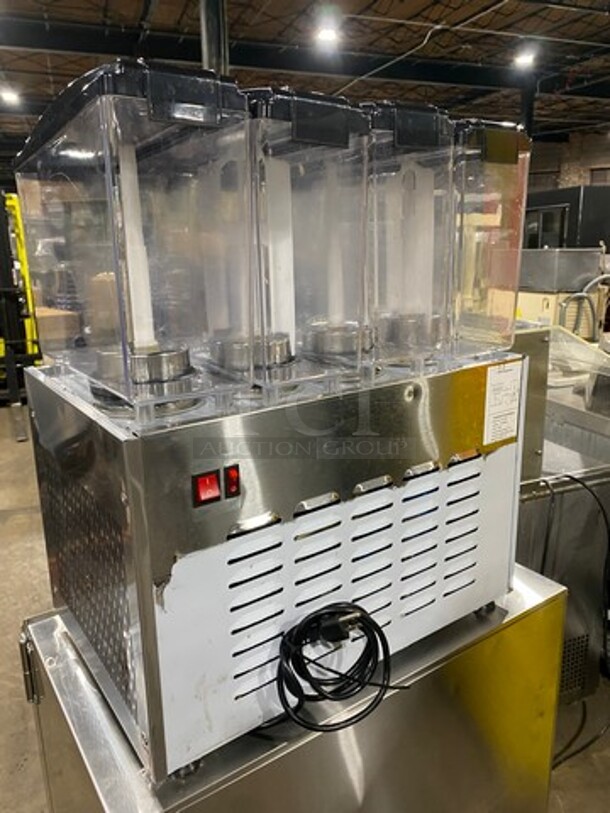 Commercial Countertop 4 Hopper Refrigerated Beverage Dispenser! Model: YSJ12X4 110V - Image 4 of 9
