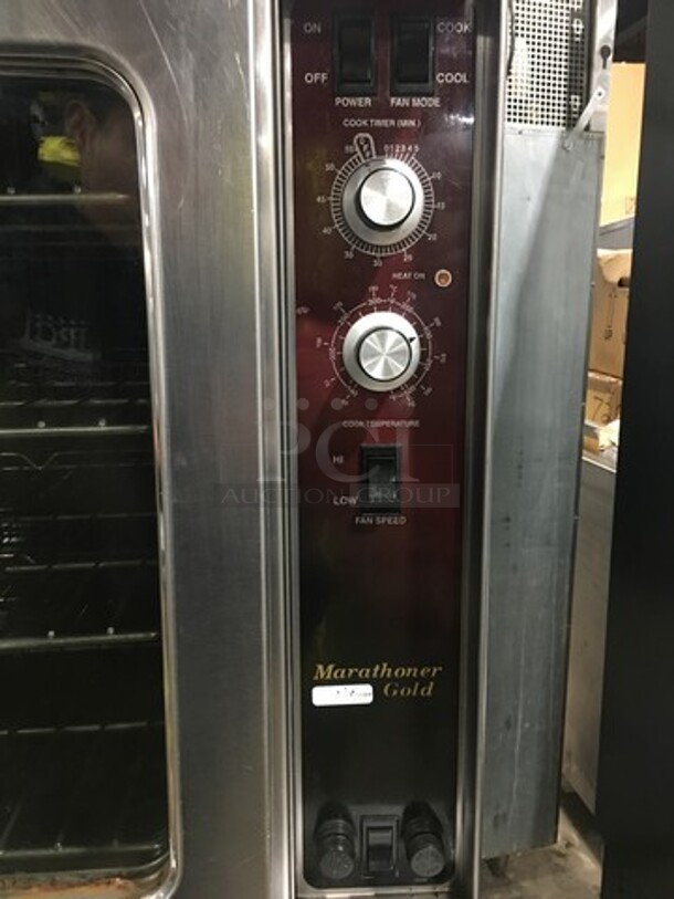 FAB! Southbend Commercial Electric Powered Double Deck Convection Oven! With View Through Doors! Metal Oven Racks! All Stainless Steel! On Legs! 2x Your Bid Makes One Unit! Model: ES20SC SN: 09J921032 - Image 12 of 12