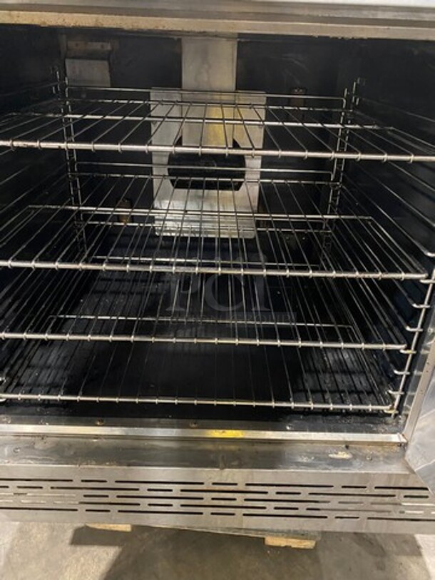 Imperial Commerical Natural Gas Powered Convection Oven! With View Through Door! Metal Oven Racks! All Stainless Steel! With Legs On Casters! - Image 5 of 12