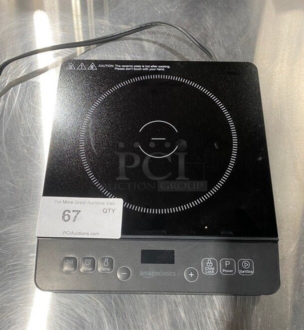 Amazon Basics Portable Induction Burner! MODEL B07S2628R9 120V