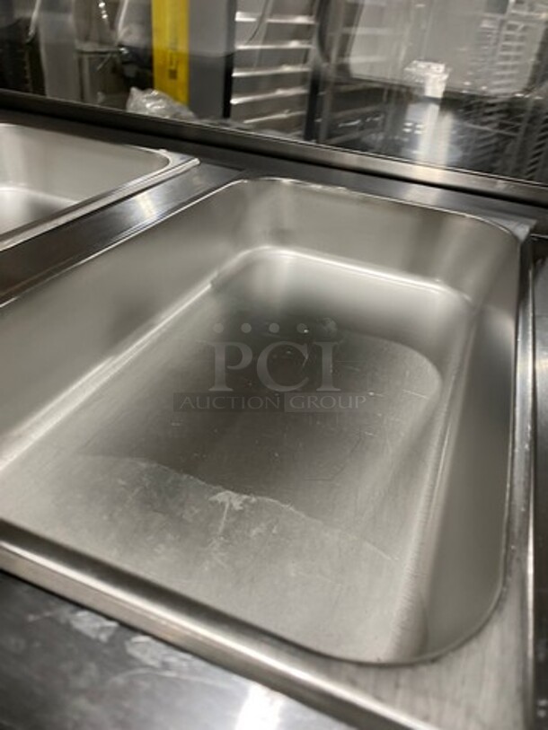 Cool Tech Commercial Refrigerated Deli Display Case Merchandiser! With Slanted Front Glass! With Sliding Rear Access Glass Doors! All Stainless Steel! Model: CMPH48SD SN: 113342 120V - Image 8 of 10