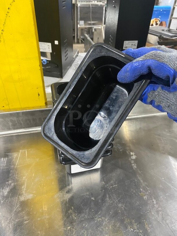 Cambro Black Poly 1/9 Size Drop In Bins! 9x Your Bid! - Image 4 of 7