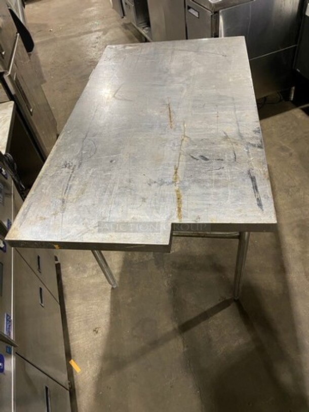 Custom Made Solid Stainless Steel Work Top/ Prep Table! On Legs! - Image 5 of 6