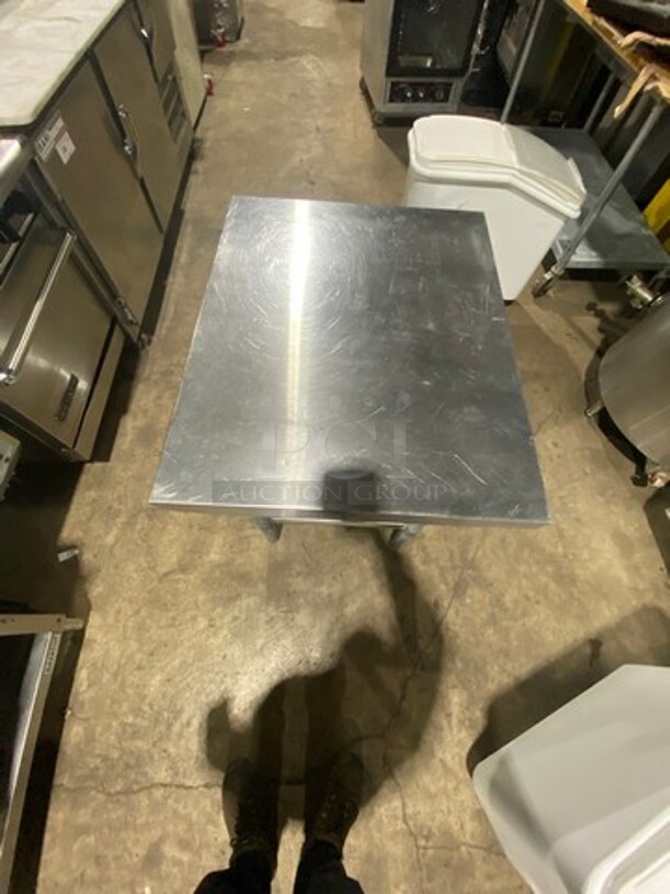 Solid Stainless Steel Work Top/ Prep Table! With Storage Space Underneath! On Legs! - Image 5 of 6
