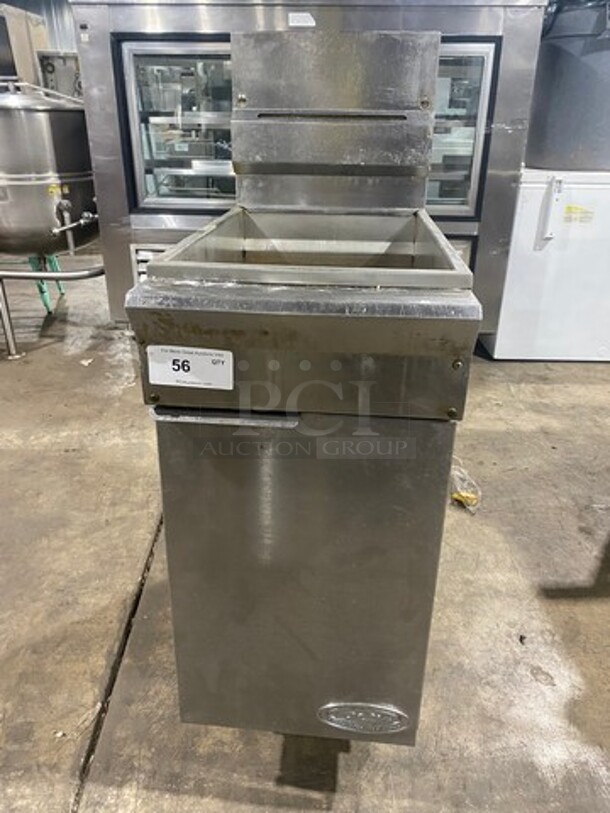 DCS Commercial Natural Gas Powered Deep Fat Fryer! All Stainless Steel! On Legs!