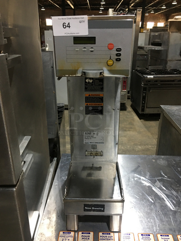 NICE! Bunn Commercial Countertop Coffee Brewing Machine! With Hot Water Dispenser! All Stainless Steel! Model: SINGLESHDBC SN: SNG0066161 120/208V 60HZ 1 Phase - Image 7 of 7