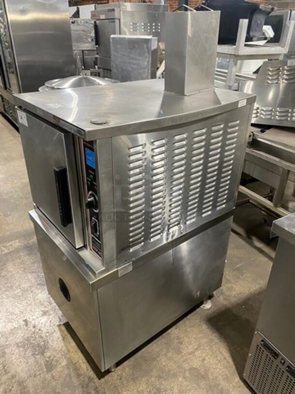 Market Forge Commercial Natural Gas Powered Single Cabinet Steamer! All Stainless Steel! On Legs! Model: ETP5G SN: 7623611CC5517 - Image 2 of 11