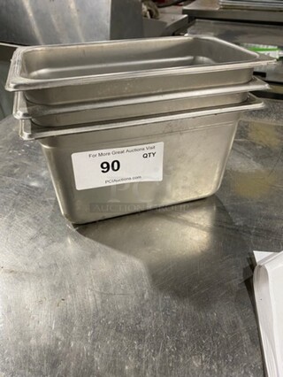 ALL ONE MONEY! Assorted Size Commercial Steam Table/ Prep Table Food Pans! All Stainless Steel!