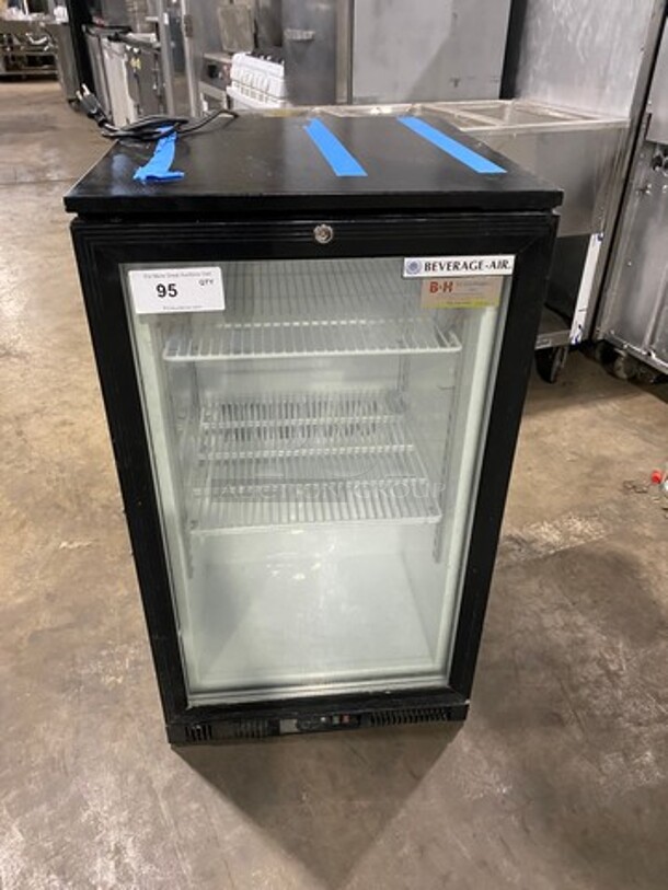 Beverage Air Commercial Countertop Single Door Reach In Freezer Merchandiser! With Poly Coated Racks! Model: CTF961B SN: CTF961B30042016035 115V 60HZ 1 Phase