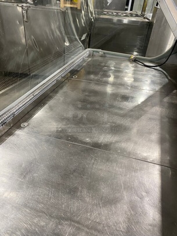 COOL! Arneg Commercial Refrigerated Deli/ Meat Display Case Merchandiser! With Commercial Cutting Board! With Curved Front Glass! With Rear Access Doors! - Image 7 of 9