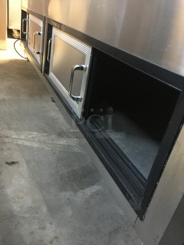 Commercial Refrigerated Seafood Display Case! With Underneath Storage Space! All Stainless Steel! On Legs! - Image 7 of 8
